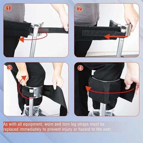 Yuanpgky Stelzengurte für Trockenbau, 10,2 cm breit, dick, gepolstert, Nylon-Beinbänder mit Schaumstofffutter für zusätzlichen Komfort und reduzierte Ermüdung, Ersatz-Set passend für die meisten Yuanpgky Stelzengurte für Trockenbau, 10,2 cm breit, dick, gepolstert, Nylon-Beinbänder mit Schaumstofffutter für zusätzlichen Komfort und reduzierte Ermüdung, Ersatz-Set passend für die meisten von Yuanpgky