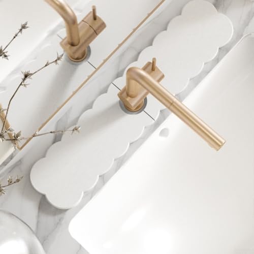 Yuanpgky U-förmige Wasserhahn-Tropfmatte, 40 x 10 cm, Kieselgur, saugfähiges Pad mit rutschfester Unterseite für Küchenspüle, schnell trocknender Arbeitsplattenschutz (d) von Yuanpgky