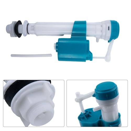 Yuanpgky WC-Spülkasten-Einlass-Spülventil mit verstellbarem Füllschwimmer, Hochdruck-ABS-Wassertank-Siphon für leise, wassersparende Spülung, einfache Installation von Yuanpgky