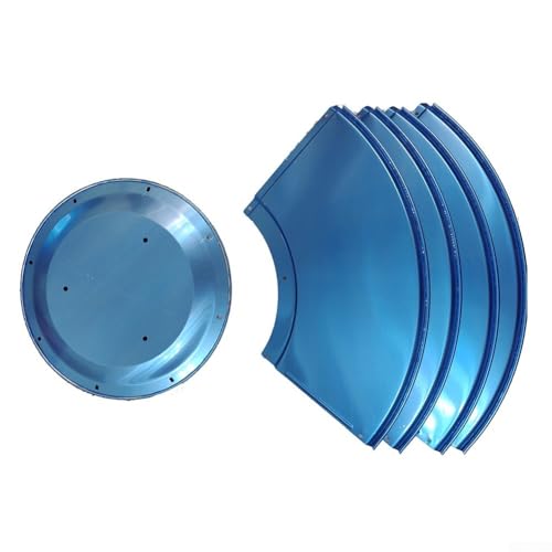 Yuanpgky Wärmeabdeckung mit 3-teiligen Befestigungslöchern, geeignet für Terrassenheizgeräte, Terrassenheizer, Reflektorschutz, Ersatz für Gasheizungen, Aluminium (4 + 1) von Yuanpgky