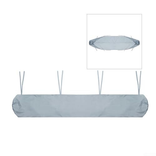 Yuanpgky Wasserdichte Abdeckung für Terrassenmarkise, 210D Oxford-Stoff, für Garten, Sonnenschutz, Aufbewahrungstasche für Außenbereich, Terrasse, Balkon, Silber (2,5 m) von Yuanpgky