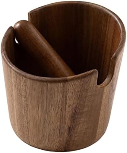 Kaffeeklopfbox, Espresso-Mülleimer aus Holz mit abnehmbarer Klopfstange, Mini-Mahlbehälter für Kaffeezubereitungszubehör Kaffeeklopfbox, Espresso-Mülleimer aus Holz mit abnehmbarer Klopfstange, Mini-Mahlbehälter für Kaffeezubereitungszubehör von Yuanyifenglin