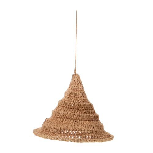 Lampenschirm aus gewebtem Juteseil, Hut-Design, handgefertigt, Hängelampenschirm für Schlafzimmer, Küche, Party Lampenschirm aus gewebtem Juteseil, Hut-Design, handgefertigt, Hängelampenschirm für Schlafzimmer, Küche, Party von Yuanyifenglin