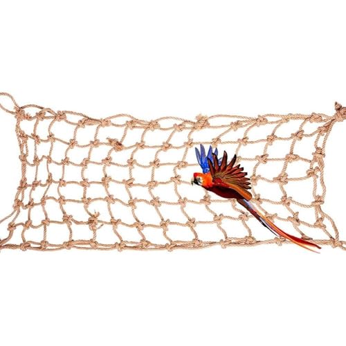 Parrots Climbing Net Medium Large Parrots Hanging Hemp Rope Net Swing Cage Toy Suitable for All Kinds of Birds Climbing von Yuanyifenglin