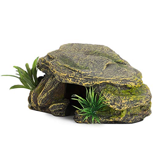Reptilien-Lebensraum-Dekor, Bartdrachen-Versteckhöhle, Unterschlupf, Schildkröten-Harz-Schildkröte, Sonnenplattform mit Simulationsfels-Dekor von Yuanyifenglin