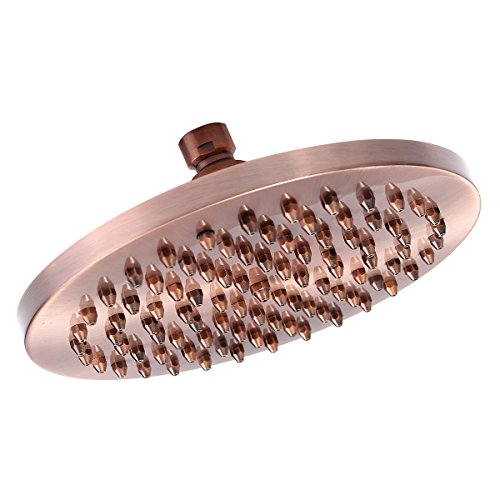 Runder fester Duschkopf, Vintage-Stil, verstellbarer Badezimmer-Regenkopf, antiker roter Kupferschlauch-Sprühkopf, 20,3 cm Runder fester Duschkopf, Vintage-Stil, verstellbarer Badezimmer-Regenkopf, antiker roter Kupferschlauch-Sprühkopf, 20,3 cm von Yuanyifenglin