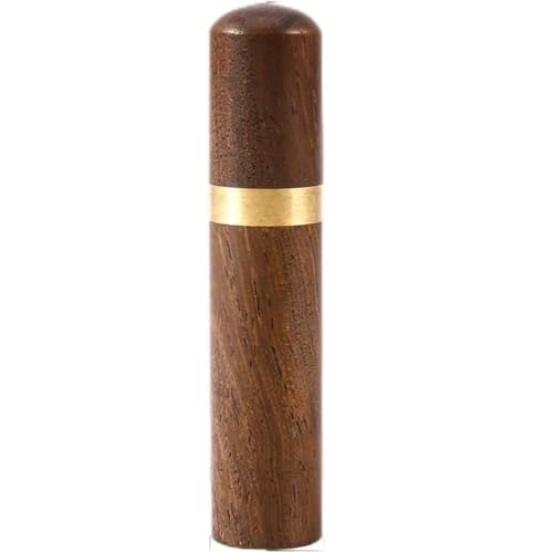 Yuanyifenglin Zahnstocherhalter, tragbares Holz-Zahnstocheretui zur Aufbewahrung von Perlen, Ohrlöffel, Wattestäbchen und anderen kleinen Gegenständen (Ebony Wood) von Yuanyifenglin