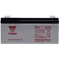 Yuasa NP3-6 NP3-6 Bleiakku 6V 3Ah Blei-Vlies (AGM) (B x H x T) 134 x 64 x 34mm Flachstecker 4.8mm Wa von Yuasa