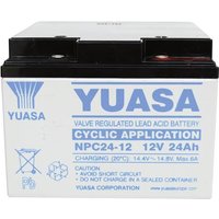 Yuasa NPC24-12 NPC24-12 Bleiakku 12V 24Ah Blei-Vlies (AGM) (B x H x T) 175 x 125 x 166mm M5-Schrauba von Yuasa