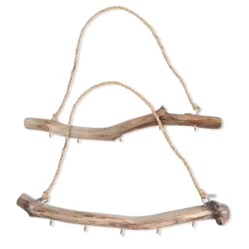 Yuattory 2 StüCk Dekorative Zweige Aus NatüRlichem Treibholz, Bauernhaus, Zuhause, Wanddekoration, HäNgende Schmuck-Organizer mit 5 Haken Yuattory 2 StüCk Dekorative Zweige Aus NatüRlichem Treibholz, Bauernhaus, Zuhause, Wanddekoration, HäNgende Schmuck-Organizer mit 5 Haken von Yuattory