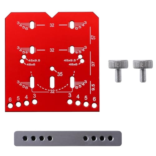 Yuattory Schrankscharnierlehre, Verstellbarer Bohrabstand 35 Mm, Bohrführung, Verdeckte Scharnierlehre, Passend für 45/48 mm -Loch-Abstandsscharniere Yuattory Schrankscharnierlehre, Verstellbarer Bohrabstand 35 Mm, Bohrführung, Verdeckte Scharnierlehre, Passend für 45/48 mm -Loch-Abstandsscharniere von Yuattory