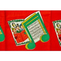 Jahrgang Dickens Kurrende Baumwollstoff/Weihnachtsdekoration Vintage 50Er Jahre Weihnachten Textil Jahrgang Dickens Kurrende Baumwollstoff/Weihnachtsdekoration Vintage 50Er Jahre Weihnachten Textil von YubaMercantile