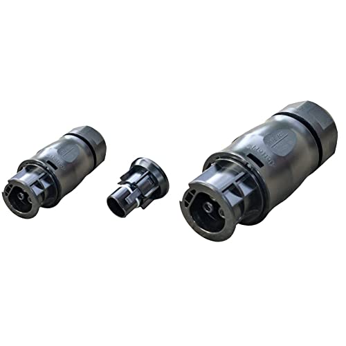 Betteri BC01 Netzanschluss Buchse Netz Stecker mit Endkappe im Set IP67 3-polig & Betteri BC01 Netzanschluss Buchse Netzstecker AC 3-polig IP67 von Yubaoly