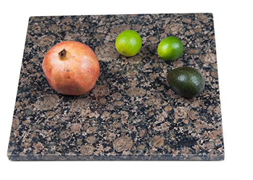 Gartentisch Arbeitsplatte, Küchenplatte, Tischplatte, Käseplatte Servierplatten Brettchen 40cm x 40cm x 1,7 cm, Edel Design Unikat, 8 KG von Yuchengstone