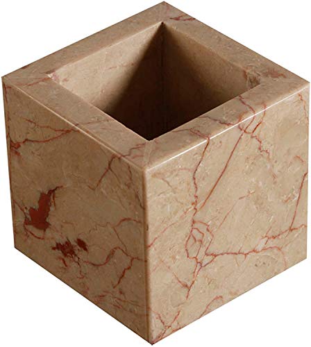 Kleine kubische Marmorvase, Vase Blumenvase aus Marmor, Maße: BTH10x10x9cm, Gewicht: ca.1 Kg von Yuchengstone