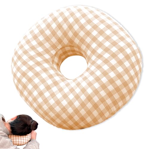 Piercing Kissen mit Loch, Nackenkissen Für Seitenschläfer, Baumwoll Kopfkissen, Ohrkissen, Piercing Pillow, Sleepingring für Seitenschläfer zur im Ohr, für Ohr Gegen Ohrenschmerzen, Orange Kariert Piercing Kissen mit Loch, Nackenkissen Für Seitenschläfer, Baumwoll Kopfkissen, Ohrkissen, Piercing Pillow, Sleepingring für Seitenschläfer zur im Ohr, für Ohr Gegen Ohrenschmerzen, Orange Kariert von Yudobliss