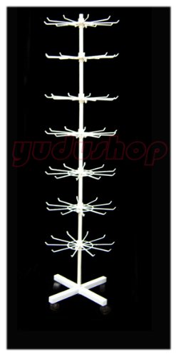 Verkaufsständer mit 7 Etage Metall mit 4 Füßen weiss von Yudu