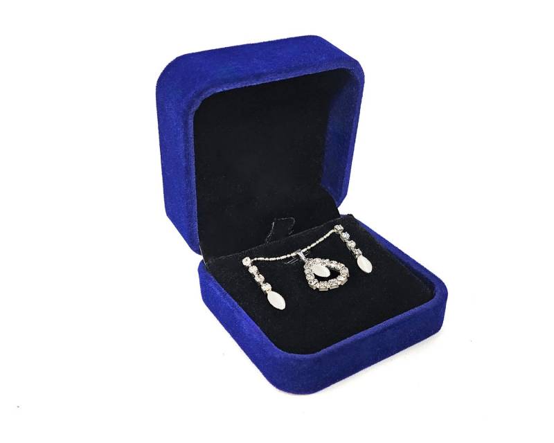 Yudu Aufbewahrungsbox Schmucketuis Geschenkbox Schmuckaufbewahrung mit Veloursüberzug von Yudu