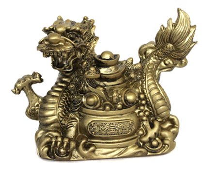 Yudu Drache Figuren Fengshui Drache Glücksbringer Symbol (04) von Yudu