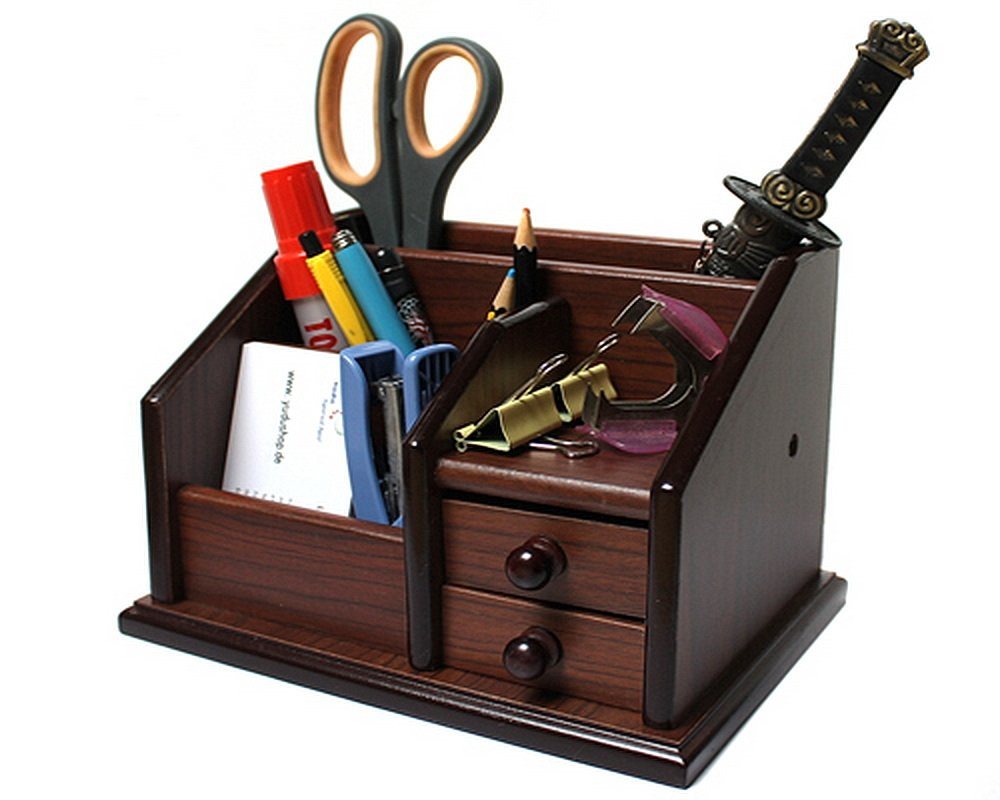 Yudu Schreibtischaufsatz Schreibtischorganizer Schreibtischständer Stifthalter von Yudu
