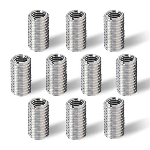 10-Stück Gewindeeinsatz m12 Auf m10,15mm Edelstahl Gewindehülse,m12 Threaded Insert to m10,Gewindeadapter,Gewindeadapter Einschraubmutter,Eindrehmuffe,Gewindehülsen,Gewindereduzierung Set (M12*M10) von YueJieSelected