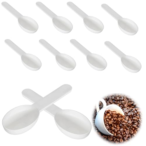 10-Stück Messlöffel Set,Dosierlöffel 30g,Measuring Spoons Kunststoff Rund,Portionierlöffel Milchpulver,Proteinpulver,Zucker,Waschpulver Und Pulver Messlöffel-Set Plastik,Portionierer Kleine Schaufel von YueJieSelected