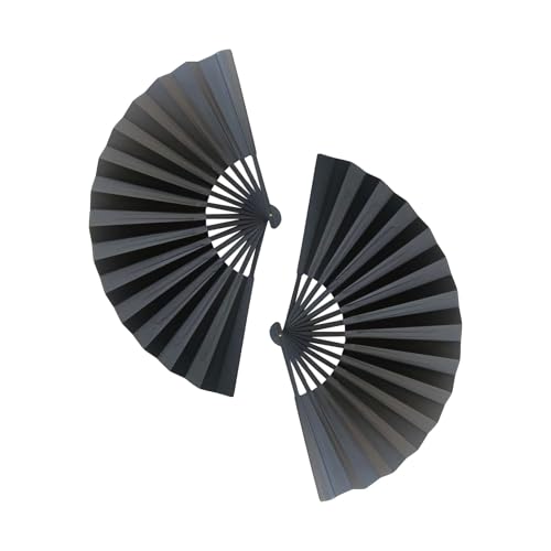 2-Stück Handfächer Schwarz,Fecher Damen,Handfächer Klein für Handtasche,Hand Fan Folding Deko,Handfächer Stabil,Hochzeiten Gastgeschenke,Faltbarer Faecher Accessoires,Fächer Spitze Kleiner Festival 2-Stück Handfächer Schwarz,Fecher Damen,Handfächer Klein für Handtasche,Hand Fan Folding Deko,Handfächer Stabil,Hochzeiten Gastgeschenke,Faltbarer Faecher Accessoires,Fächer Spitze Kleiner Festival von YueJieSelected
