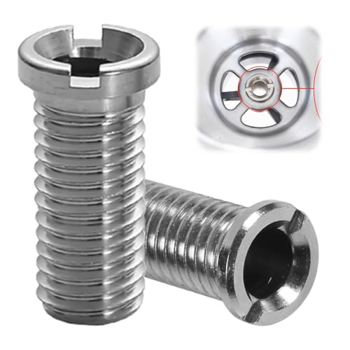 2 Stück Hohlschraube Spüle,Hohlschraube für Siebkorbventile,M12 x 30 mm Edelstahl Hohlschraube Spüle,30mm Waschbecken Schrauben,Geeignet für Küchenspülen Siebkorbspülen Spülbecken Zubehör Silbrig von YueJieSelected