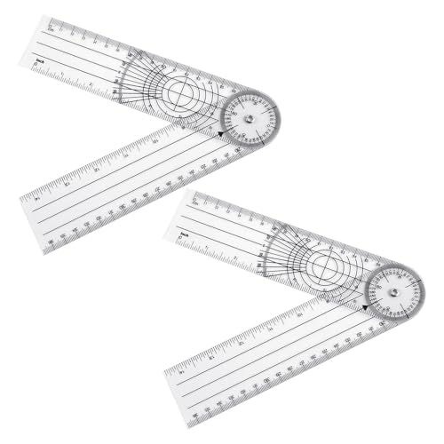 2 Stück Goniometer,Winkelmesser Physiotherapie,PVC Medizinischer Winkelmesser 360° Winkel Gradmesser für Lehrer Ärzte,Transparenter Gelenkmesser 38cm,PVC Medizinischer Protractor,Protractor Schule 2 Stück Goniometer,Winkelmesser Physiotherapie,PVC Medizinischer Winkelmesser 360° Winkel Gradmesser für Lehrer Ärzte,Transparenter Gelenkmesser 38cm,PVC Medizinischer Protractor,Protractor Schule von YueJieSelected