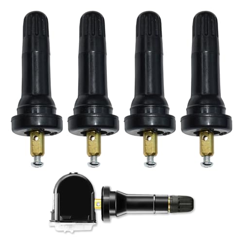 4-Stück Reifendrucksensor,Reifendruckkontrollsystem,Ventileinsatz Auto,Autoreifen Ventil für Autoreifen Ventil,Reifendrucksensoren,Ventil Ersatz Kit,Gummiventil Repair Reifendruck Sensor Zubehör von YueJieSelected