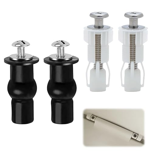 4-Stück Wc Sitz Befestigung Set, Toilettensitz Befestigung Befestigungsset,Absenkautomatik Nachrüsten Ersatzteile,Toilettendeckel Befestigung Und behoben Klodeckel,Schrauben-Set Befestigungen Fittings von YueJieSelected