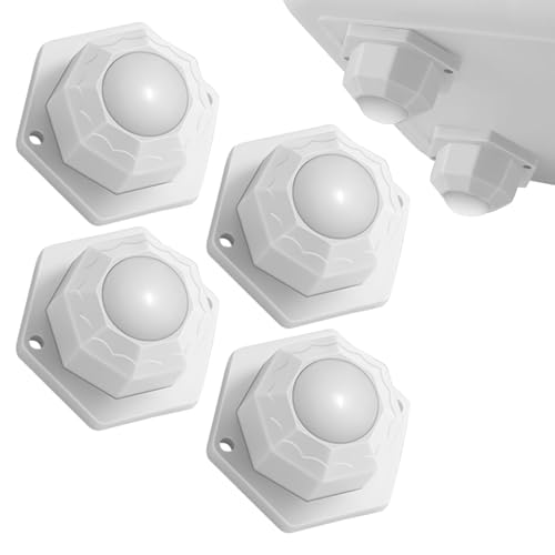 4er Möbelgleiter Kugelrollen,Kugelrollen Schwerlast,Rollen Klein,Möbelrollen Flach Selbstklebende Klein,Möbelrollen Schwerlast Selbstklebend Universalrolle Starkes für Möbel,Multi-Direction Wheels von YueJieSelected