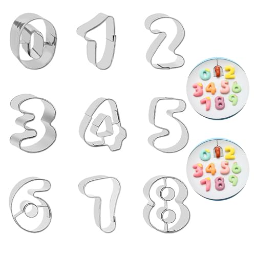 9 Stück Zahlen Ausstecher Zahlenbackform,Lustige Keksausstecher Zahlen,Zahlenform Fondant Ausstecher,Ausstechformen Zahlen Backform,Number Cake Backformen,Ausgefallene Tortendeko Schablonen Backset 9 Stück Zahlen Ausstecher Zahlenbackform,Lustige Keksausstecher Zahlen,Zahlenform Fondant Ausstecher,Ausstechformen Zahlen Backform,Number Cake Backformen,Ausgefallene Tortendeko Schablonen Backset von YueJieSelected