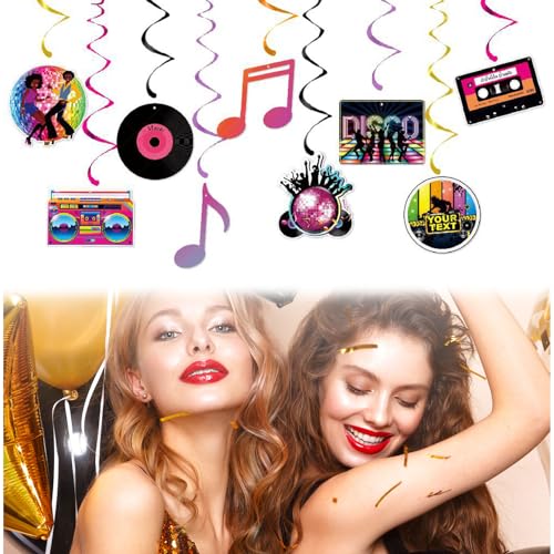 90er Thema Party Dekorationen, 9pcs Disco Deko Party, Karneval Party Dekoration, Neon Partylicht Girlande Accessoires, Bunte 90er Rückblick Musikgesteuertparty Luftschlangen, Faschingsparty Dekoration 90er Thema Party Dekorationen, 9pcs Disco Deko Party, Karneval Party Dekoration, Neon Partylicht Girlande Accessoires, Bunte 90er Rückblick Musikgesteuertparty Luftschlangen, Faschingsparty Dekoration von YueJieSelected