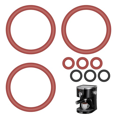 9 Stück Jura Ersatzteile,Coffee Ovalkopfschlüssel Jura Ersatzteile,Dichtungsringe Set für Kaffeevollautomat,O-Ring Kaffeeautomat für Krups Siziliana/AEG Serie Kaffeevollautomaten Brüheinheit von YueJieSelected