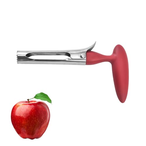 Apfelentkerner Apfelausstecher Edelstahl,Stabil Praktischer Apfelstecher,Apfelkernausstecher für Kitchen Pitter Corer,Entkerner Apfel,Obstentkerner,Apfelkernen,Aushöhler Tool,Fruchtentkerner (Rosa) von YueJieSelected