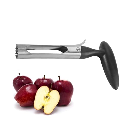 Apfelentkerner Apfelausstecher Edelstahl,Stabil Praktischer Apfelstecher,Apfelkernausstecher für Kitchen Pitter Corer,Entkerner Apfel,Obstentkerner,Apfelkernen,Aushöhler Tool,Fruchtentkerner (Schwarz) von YueJieSelected