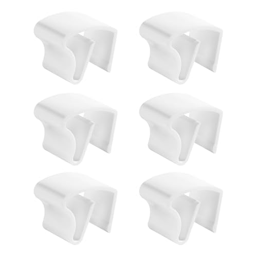 Kunststoff Universal Klemmhalter für Aluminium-Jalousien (6 Weiß) von YueJieSelected