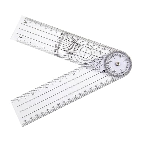 Winkelmesser Schule,Goniometer Physiotherapie,Winkelmesser Physiotherapie,Gradmesser,Protractor,Medizinischer Winkellineal für Angle Geometrie Goniometer-Lineal,360° Winkel Transparenter Gelenkmesser Winkelmesser Schule,Goniometer Physiotherapie,Winkelmesser Physiotherapie,Gradmesser,Protractor,Medizinischer Winkellineal für Angle Geometrie Goniometer-Lineal,360° Winkel Transparenter Gelenkmesser von YueJieSelected