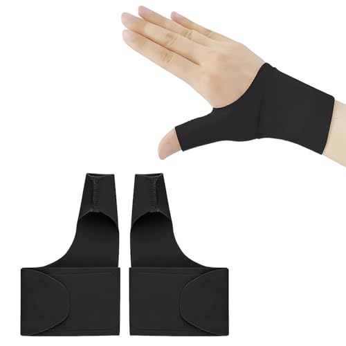 2 Stück Daumenbandage Rechts Links,Daumenbandage Links,Daumenorthese Rechts,Daumenschiene Rechts,Orthese Daumensattelgelenk Bandage,Sehnenscheidenentzündung Daumenschiene Links,Handgelenk Bandagen von YueJieSelected