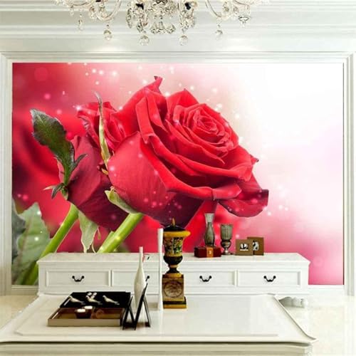 YueMingDi 3D Moderne Wandmalerei Dekoration Schlafzimmer Rote Rose Blume Tv Schlafzimmer Tapete Wohnzimmer Wandbild-150Cm×105Cm YueMingDi 3D Moderne Wandmalerei Dekoration Schlafzimmer Rote Rose Blume Tv Schlafzimmer Tapete Wohnzimmer Wandbild-150Cm×105Cm von YueMingDi