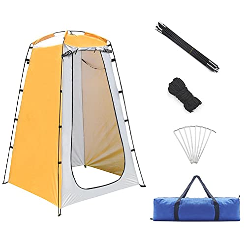 YueWan Dusch-Sichtschutz-WC-Zelt, Strand, tragbar, 1,9 m, zusammenklappbares Wickelzelt für Camping, Reisen, Dusche, Umkleiden, Camping, Pop-Up-Zelte, Raum, Outdoor, Rucksack, Schutz, Baldachin von YueWan