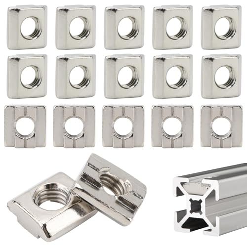 40 Stück Nutensteine M8 Gleitmuttern für 4040 Aluprofil Nut 8 T-Nuten Schiene Standard-40-Serie Aluschiene C Aluminiumprofil-Extrusionsschlitz von Yuechenggui