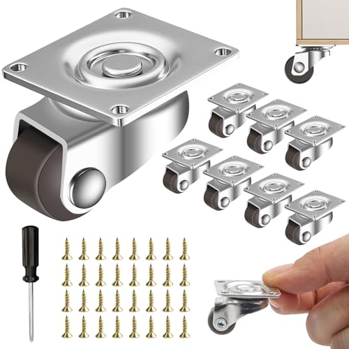 8 Stk Kleine Möbelrollen Lenkrollen 12mm Möbel Rollen 360 Grad Mini Rollen Für Möbel Universal Gummirollen Rutschfeste Transportrollen Universalrad Für Kleine Möbel Wischeimer Regal Aufbewahrungsbox 8 Stk Kleine Möbelrollen Lenkrollen 12mm Möbel Rollen 360 Grad Mini Rollen Für Möbel Universal Gummirollen Rutschfeste Transportrollen Universalrad Für Kleine Möbel Wischeimer Regal Aufbewahrungsbox von Yuechenggui