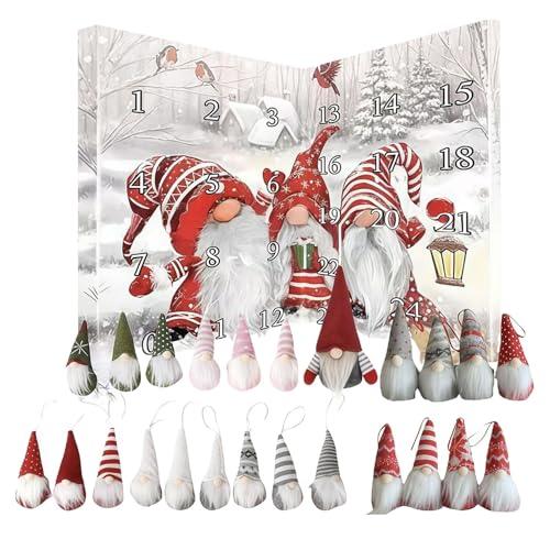 Wichtel Adventskalender 2025, 24 Tage Weihnachten Countdown Kalender mit 24 Wichtel Puppen, Christmas Wichtels Dekorative Figuren, Plüsch Gnome Spielzeug für Kinder und Erwachsene Wichtel Adventskalender 2025, 24 Tage Weihnachten Countdown Kalender mit 24 Wichtel Puppen, Christmas Wichtels Dekorative Figuren, Plüsch Gnome Spielzeug für Kinder und Erwachsene von Yuecjian
