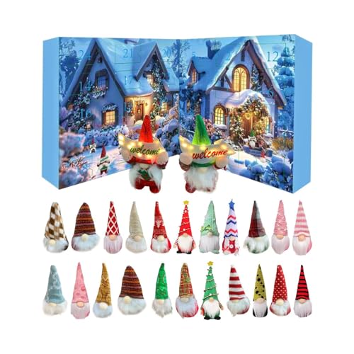 Wichtel Adventskalender 2025, 24 Tage Weihnachten Countdown Kalender mit 24 Wichtel Puppen, Christmas Wichtels Dekorative Figuren, Plüsch Gnome Spielzeug für Kinder und Erwachsene Wichtel Adventskalender 2025, 24 Tage Weihnachten Countdown Kalender mit 24 Wichtel Puppen, Christmas Wichtels Dekorative Figuren, Plüsch Gnome Spielzeug für Kinder und Erwachsene von Yuecjian