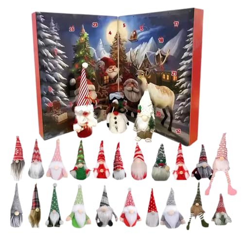 Wichtel Adventskalender 2025, 24 Tage Weihnachten Countdown Kalender mit 24 Wichtel Puppen, Christmas Wichtels Dekorative Figuren, Plüsch Gnome Spielzeug für Kinder und Erwachsene Wichtel Adventskalender 2025, 24 Tage Weihnachten Countdown Kalender mit 24 Wichtel Puppen, Christmas Wichtels Dekorative Figuren, Plüsch Gnome Spielzeug für Kinder und Erwachsene von Yuecjian