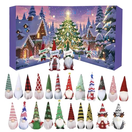 Wichtel Adventskalender 2025, Weihnachten Wichtel Figuren Deko, 24 Tage Weihnachten Countdown Kalender mit 24 Wichtels Puppen, Plüsch Gnome Spielzeug für Kinder und Erwachsene Wichtel Adventskalender 2025, Weihnachten Wichtel Figuren Deko, 24 Tage Weihnachten Countdown Kalender mit 24 Wichtels Puppen, Plüsch Gnome Spielzeug für Kinder und Erwachsene von Yuecjian