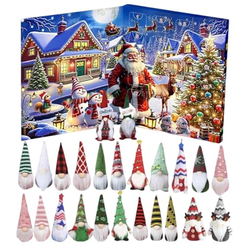 Wichtel Adventskalender 2025, Weihnachten Wichtel Figuren Deko, 24 Tage Weihnachten Countdown Kalender mit 24 Wichtels Puppen, Plüsch Gnome Spielzeug für Kinder und Erwachsene Wichtel Adventskalender 2025, Weihnachten Wichtel Figuren Deko, 24 Tage Weihnachten Countdown Kalender mit 24 Wichtels Puppen, Plüsch Gnome Spielzeug für Kinder und Erwachsene von Yuecjian