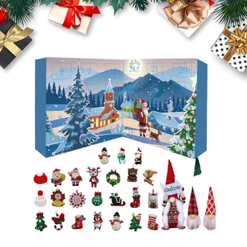 Yuecjian Adventskalender Weihnachtswichtel | Wichtel Puppe Kamin Deko - 24 Tage Adventskalender Mit Mini Deko Figuren Für Tisch Fensterbank Kamin Weihnachtsbaum Yuecjian Adventskalender Weihnachtswichtel | Wichtel Puppe Kamin Deko - 24 Tage Adventskalender Mit Mini Deko Figuren Für Tisch Fensterbank Kamin Weihnachtsbaum von Yuecjian